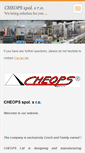 Mobile Screenshot of cheops-chotebor.cz